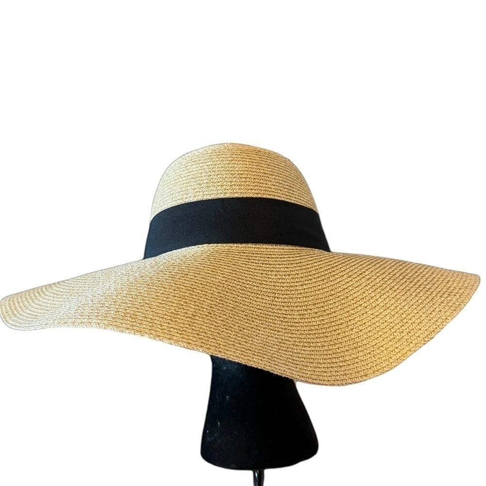 Furtalk Wide Brim Paper Blend Sun Hat Women's Size Medium
